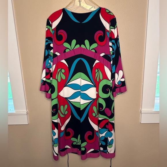 Nicole Miller Women’s Modern Retro MIDI Dress Size 16 Groovy! - Picture 4 of 4